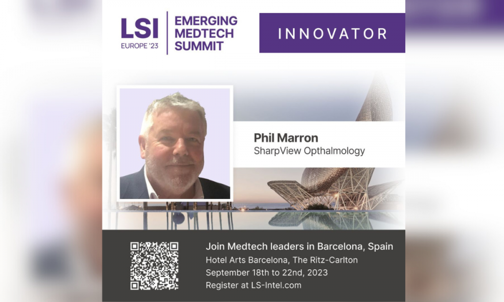 Sharpview Ophthalmology to participate at the LSI Europe '23 Emerging Medtech Summit